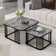 Space Saving Marble Plated Center Tables - 2