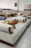 Modern Low Back Turfed Sofa - Brand New - 1