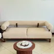 Modern Low Back Turfed Sofa - Brand New - 2
