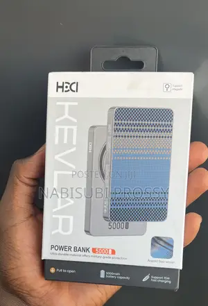 KEVLAR Power Bank - 5000mAh, Wireless Charging