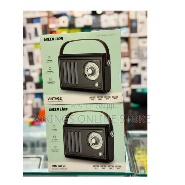 Green Lion Vintage Radio Speaker with Bluetooth 5.3 - 1