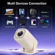 V5 Mini Projector, Android 14, 150 ANSI, WiFi 6 - 4