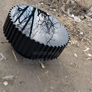 Brand New Glossy Black Circular Center Table