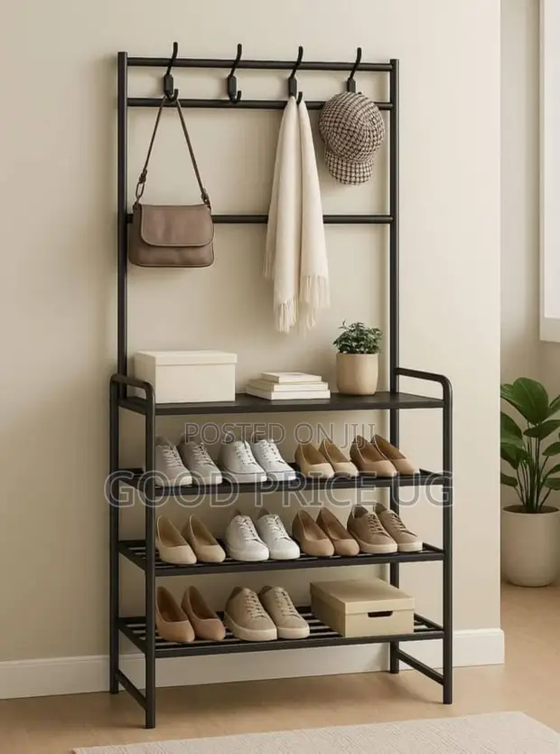 All-in-One Entryway Hall Tree with Shoe Storage - 1