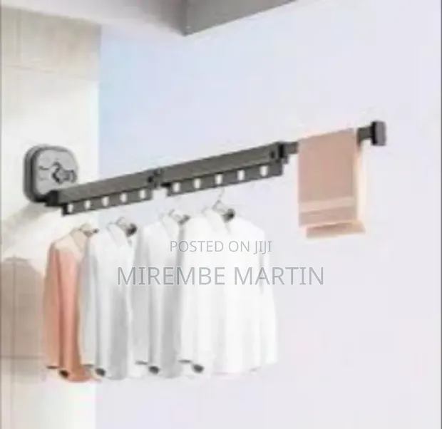Versatile Wall-Mounted Retractable Clothes Drying Rack - 1