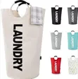 Collapsible Fabric Laundry Hamper with Aluminum Handles - 2