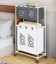 Rolling Multi-Tier Laundry Sorter and Storage Cart - 1
