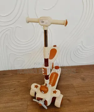 Multi-Functional Toddler Kick Scooter - Brown