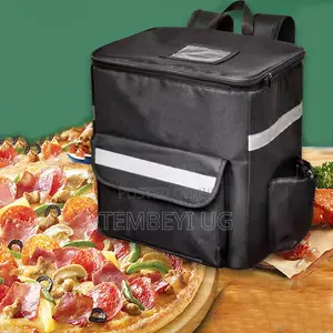 Insulated Food Delivery Backpack - Black