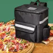 Insulated Food Delivery Backpack - Black - 1