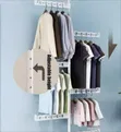 Wall-Mounted Foldable Clothes Rack - Multicolor - 1