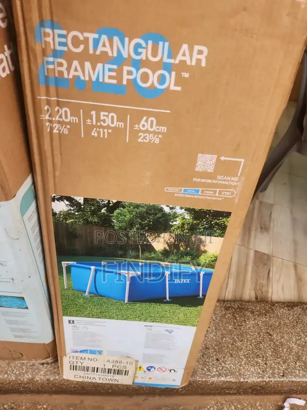 Intex Small Rectangular Frame Pool - 1
