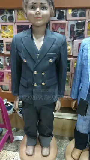 Kids Slim Fit Double Breasted Wedding Tuxedo Suit