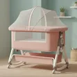StarAndDaisy Baby Cot with Wheels - 1