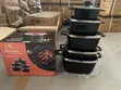 10-Piece Square Non-Stick Die-Cast Aluminum Pot Set - 3