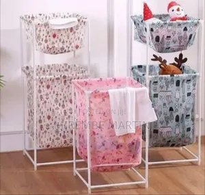 Collapsible Fabric Laundry Hamper with Sturdy Frame
