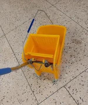 Mop Bucket with Wringer Trolley and Metal Handle