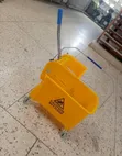 Mop Bucket with Wringer Trolley and Metal Handle - 5