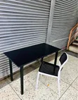 Black Foldable Table + 1 Armless Chair - 5