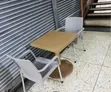 1 Square Table + 2 Cappuccino Chairs - 2
