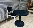 1 Black Table + 1 Executive Armless Chair - 1