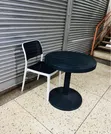 1 Black Table + 1 Executive Armless Chair - 2