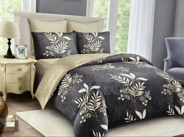 5x6 Duvet Bedding Set with 2 Pillowcases & Bedsheet - 4-Piece - 1