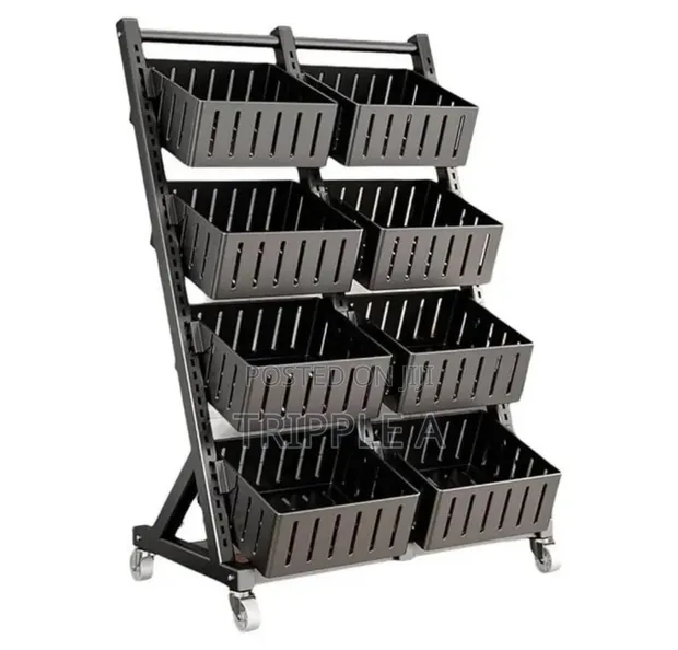 4 Layer Double Fruit Display Rack - 1
