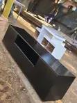 Modern Black Wooden TV Stand with Drawers - 1