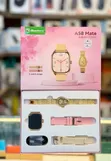 Smartbarry A58 Women Smartwatch with Bluetooth Calling & Extra Straps (Gold) - 2