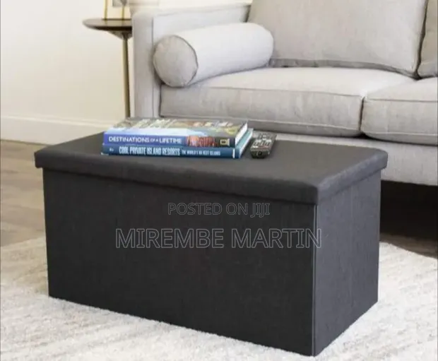 Versatile Fabric Storage Ottoman and Seating Bench - 1