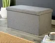 Versatile Fabric Storage Ottoman and Seating Bench - 2