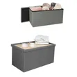 Versatile Fabric Storage Ottoman and Seating Bench - 1