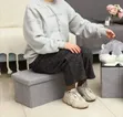 Versatile Fabric Storage Ottoman and Seating Bench - 2