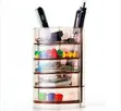 Multi-Tier Rotating Desktop Stationery Organizer - 2