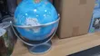 World Globe on Rotating Silver Metal Swivel Stand - 1