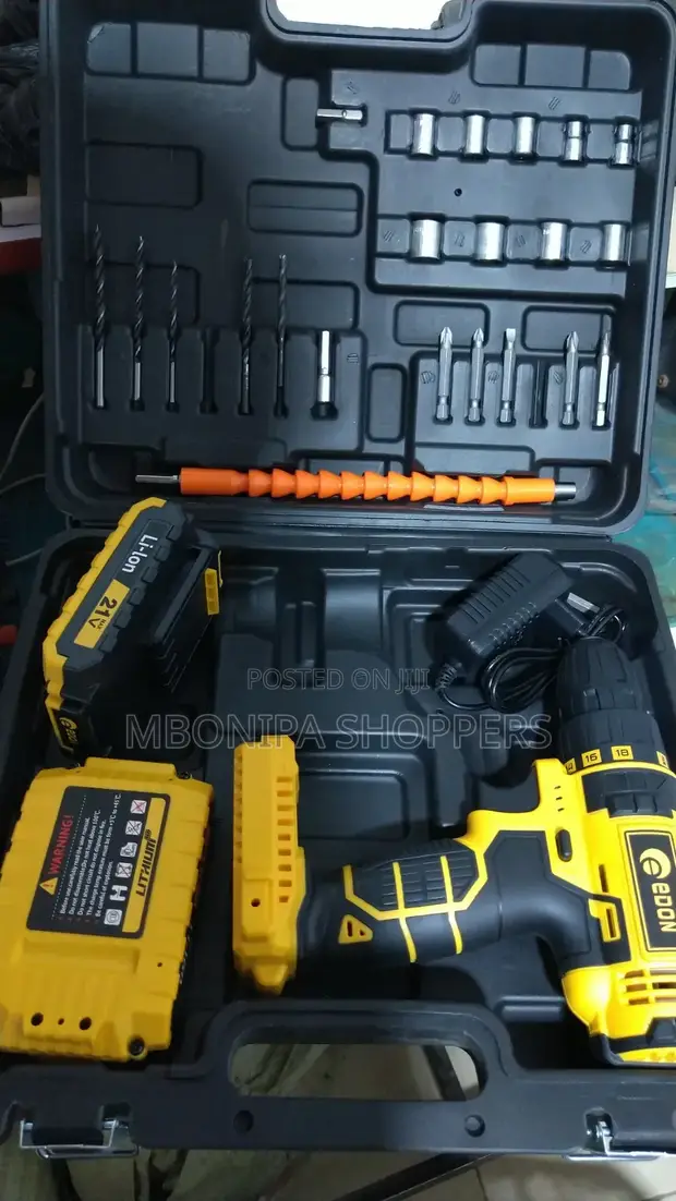 Edon 21V MAX Cordless Drill Driver Set, Brushless - 1