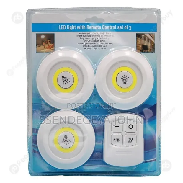 Generic LED Light Set with Remote Control (3 Pack) - 1