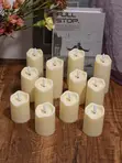 Battery Powered LED Candles - Warm Cozy Light - 2