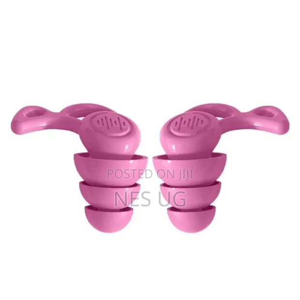 1 Pair Reusable Ear Plugs for Noise Cancellation - Pink - 1