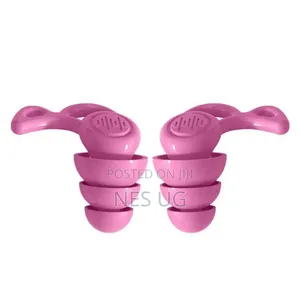 1 Pair Reusable Ear Plugs for Noise Cancellation - Pink