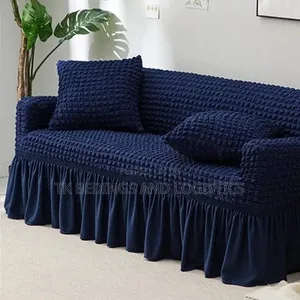 Navy Blue Two-Seater Sofa Cover