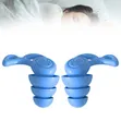 1 Pair Reusable Ear Plugs for Noise Cancellation - Blue - 2