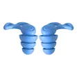 1 Pair Reusable Ear Plugs for Noise Cancellation - Blue - 3