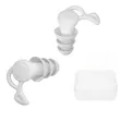 1 Pair Reusable Noise Cancelling Ear Plugs - White - 2