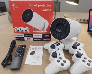Smart Ultra HD Portable Projector with Game Controllers