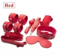 7-Piece BDSM Bondage Set - Red - 2