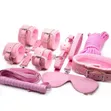7-Piece BDSM Bondage Kit for Couples - Pink - 2