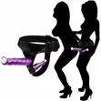 Double Strap-On Dildo for Couples - Purple - 2