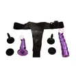 Double Strap-On Dildo for Couples - Purple - 3